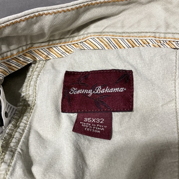 Tommy Bahama casual flat front khaki pants. 35x32 - Picture 3 of 5